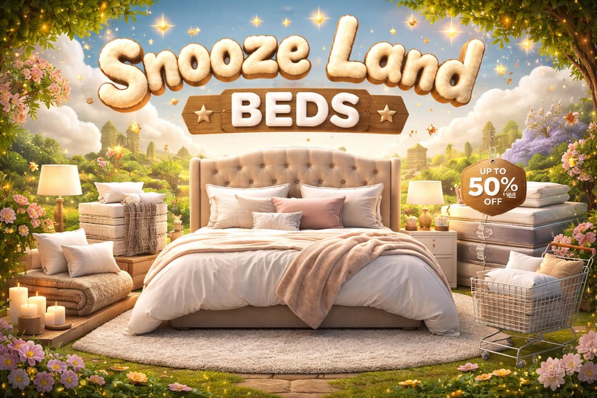 Snooze Land Beds banner one
