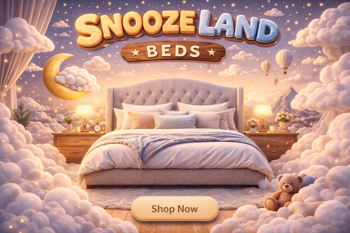 Snooze Land Beds banner two