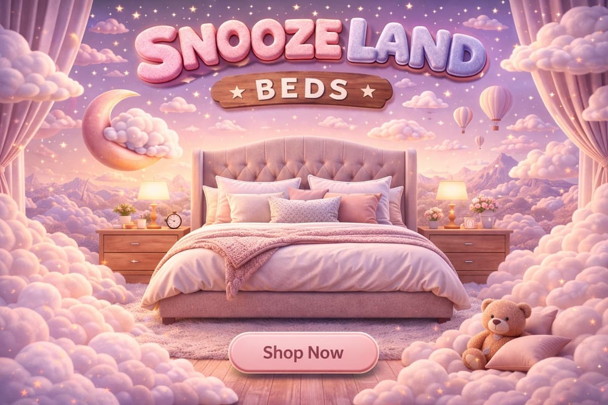 Snooze Land Beds banner three